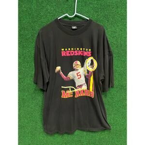 2009 Washington Redskins Donovan McNabb Black HUGE Graphic T-shirt Unisex 4X